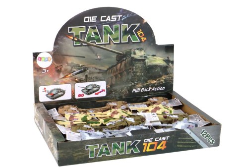 LEAN Toys Aluminiowy Czołg Z Napędem Frykcyjnym Różne Kolory