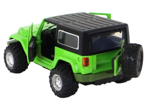LEAN Toys Auto Terenowe Napęd Frykcyjny Na Baterie Metalowy Zielony 1:32