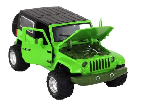 LEAN Toys Auto Terenowe Napęd Frykcyjny Na Baterie Metalowy Zielony 1:32