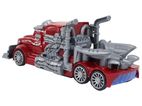 LEAN Toys Czerwona Ciężarówka Robot Transformacja 2w1 Wielofunkcyjny
