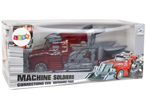 LEAN Toys Czerwona Ciężarówka Robot Transformacja 2w1 Wielofunkcyjny