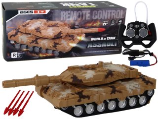 LEAN Toys Czołg RC Zdalnie Sterowany 27 MHz Źółty