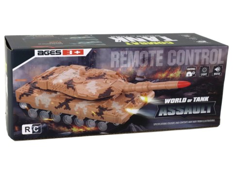 LEAN Toys Czołg RC Zdalnie Sterowany 27 MHz Źółty