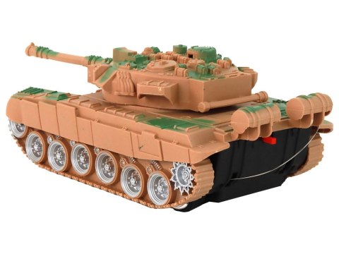 LEAN Toys Czołg R/C Zdalnie Sterowany Światła Dźwięk Piaskowy 1:18 27MHz