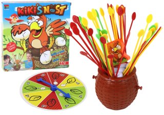 LEAN Toys Gra Zbuduj Gniazdo Kurczaka Bierki Zręcznościowa Rodzinna