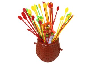 LEAN Toys Gra Zbuduj Gniazdo Kurczaka Bierki Zręcznościowa Rodzinna