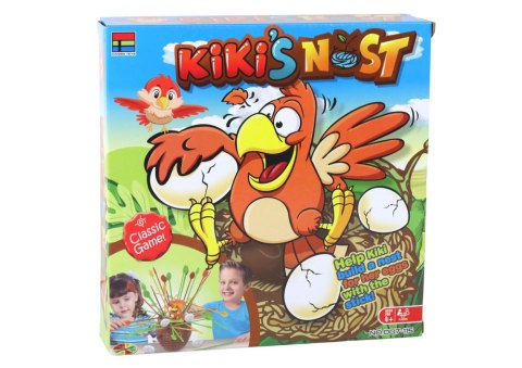 LEAN Toys Gra Zbuduj Gniazdo Kurczaka Bierki Zręcznościowa Rodzinna