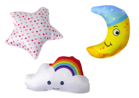 LEAN Toys Karuzela Łóżeczkowa Dla Dzieci Klips Niebo Różowa