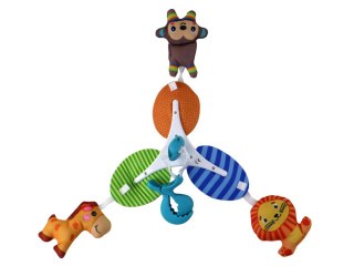LEAN Toys Karuzela Łóżeczkowa Klasyczna Dla Dzieci Klips Zwierzątka