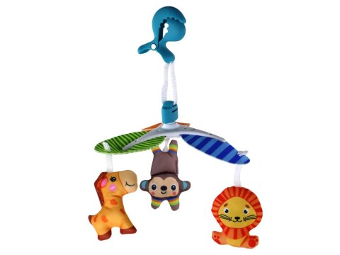 LEAN Toys Karuzela Łóżeczkowa Klasyczna Dla Dzieci Klips Zwierzątka