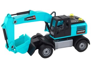 LEAN Toys Koparka Zestaw DIY Niebieska Pojazd Budowlany Wiertnica Chwytak