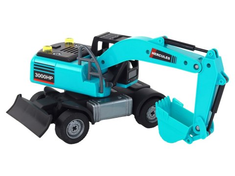 LEAN Toys Koparka Zestaw DIY Niebieska Pojazd Budowlany Wiertnica Chwytak