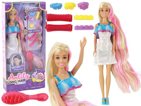 LEAN Toys Lalki Anlily Długie Blond Włosy Stylizacja Fryzur