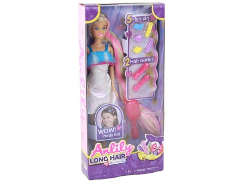 LEAN Toys Lalki Anlily Długie Blond Włosy Stylizacja Fryzur