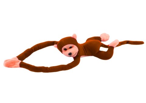 LEAN Toys Maskotka Pluszowa Małpka z Dźwiękiem Ciemno Brązowa 80 cm