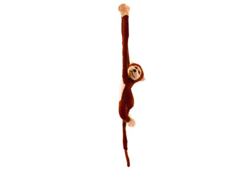LEAN Toys Maskotka Pluszowa Małpka z Dźwiękiem Ciemno Brązowa 80 cm