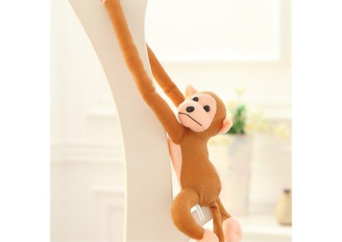 LEAN Toys Maskotka Pluszowa Małpka z Dźwiękiem Jasno Brązowa 80 cm