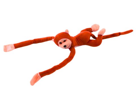 LEAN Toys Maskotka Pluszowa Małpka z Dźwiękiem Pomarańczowa 80 cm