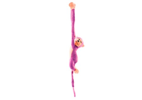 LEAN Toys Maskotka Pluszowa Małpka z Dźwiękiem Różowa 80 cm