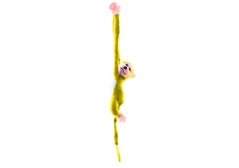 LEAN Toys Maskotka Pluszowa Małpka z Dźwiękiem Żółta 80 cm