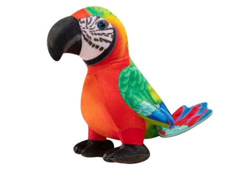 LEAN Toys Maskotka Pluszowa Papuga Czerwona 20 cm
