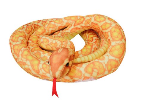 LEAN Toys Maskotka Pluszowa Wąż Złoty 200 cm