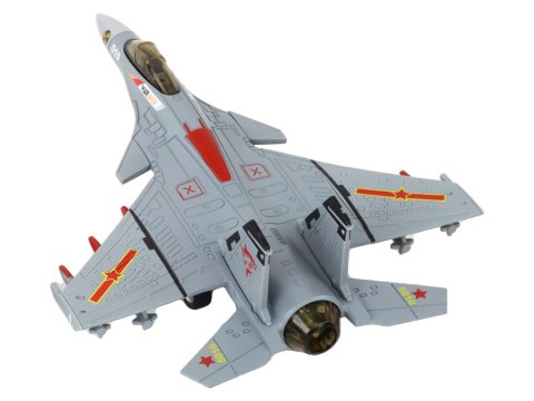 LEAN Toys Model Samolotu Z Napędem Frykcyjnym Szary Czarny lub Żółty