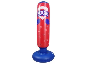 LEAN Toys Nadmuchiwany Worek Bokserski Czerwono Niebieski 125CM