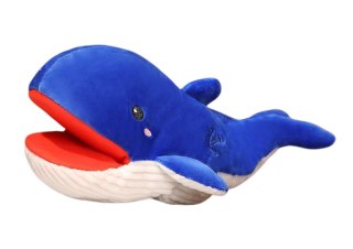 LEAN Toys Pluszowa Maskotka Wieloryb Niebieski Pacynka 30 cm