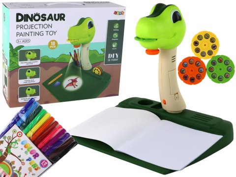 LEAN Toys Projektor do Rysowania Dinozaur Dźwięki Akcesoria