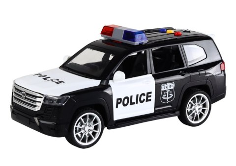 LEAN Toys Radiowóz Policyjny Auto Policja Dźwięk Światła Otwierane Drzwi 1:14