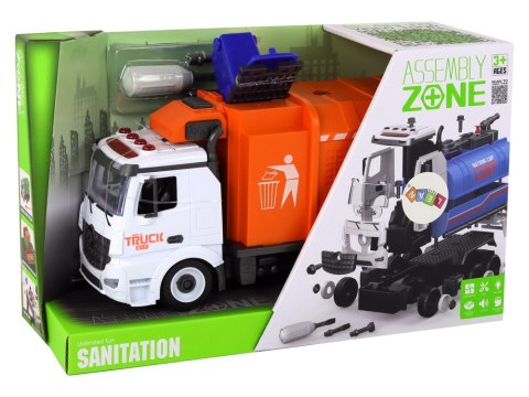 LEAN Toys Śmieciarka Sorter Segregacja Zestaw DIY Śrubokręt Dźwięk