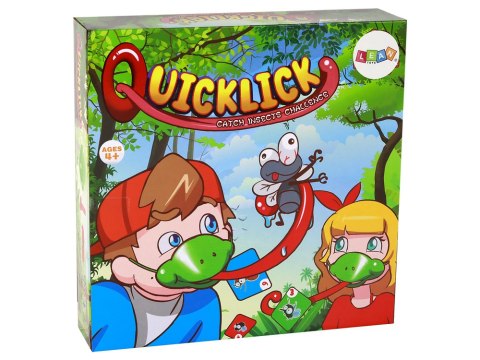 LEAN Toys Zabawna Gra Zręcznościowa Szybki Język Żaba - Złap Owada Maska Żabka