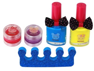 LEAN Toys Zestaw Piękności Kuferek Różowy DIY Makijaż Paznokcie Akcesoria
