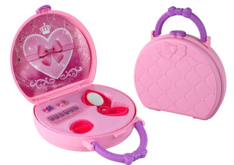 LEAN Toys Zestaw Piękności Walizka Z Akcesoriami Pierścionki Tatuaże