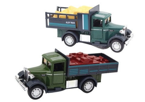 LEAN Toys Autko Dostawcze Aluminiowe Otwierane Drzwi Światła Dźwięki