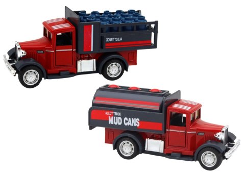 LEAN Toys Autko Dostawcze Aluminiowe Otwierane Drzwi Światła Dźwięki