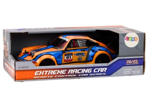 LEAN Toys Autko Zdalnie Sterowane RC 1:16 Gumowe Koła Drift Pomarańczowy