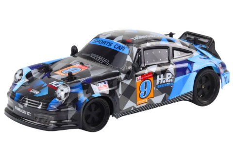 LEAN Toys Autko Zdalnie Sterowane RC 1:18 Gumowe Koła Drift Niebieski