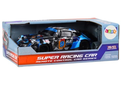 LEAN Toys Autko Zdalnie Sterowane RC 1:18 Gumowe Koła Drift Niebieski