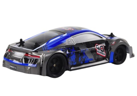 LEAN Toys Autko Zdalnie Sterowane RC 1:18 Gumowe Koła Drift Niebieski