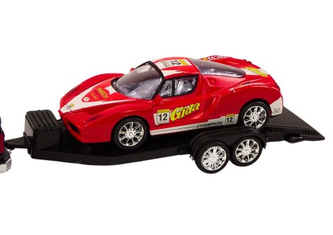 LEAN Toys Auto Pickup Z Lawetą Naczepą Auto Sportowe Terenowe Zestaw