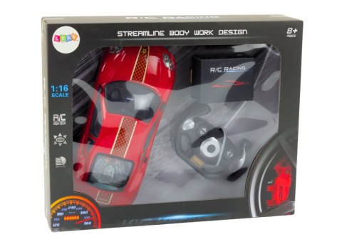 LEAN Toys Auto Sportowe Zdalnie Sterowane Na Pilota 1:16 R/C Czerwone