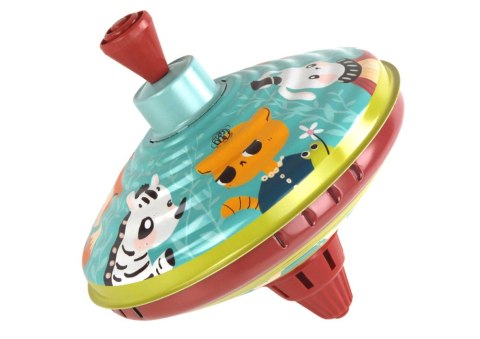 LEAN Toys Bączek Metalowy Wirujący Zwierzątka Zabawka Tradycyjny