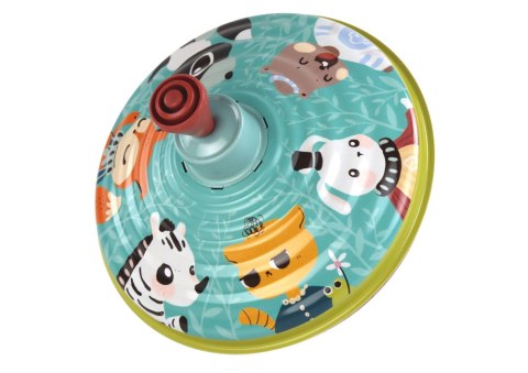 LEAN Toys Bączek Metalowy Wirujący Zwierzątka Zabawka Tradycyjny