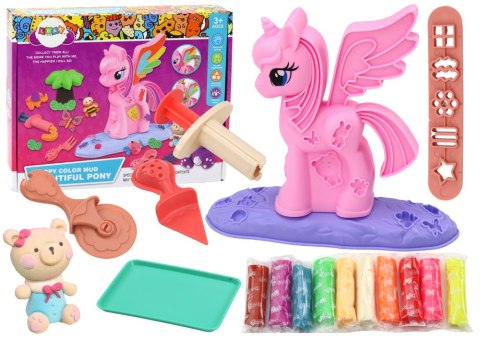 LEAN Toys Ciastolina Jednorożec DIY Masa Plastyczna Zestaw Akcesoria