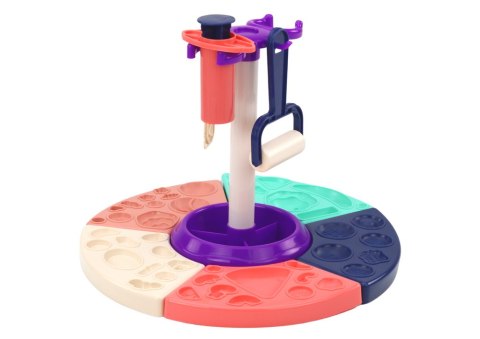LEAN Toys Ciastolina Zestaw Kuchnia Wyciskacz Kucharz Akcesoria