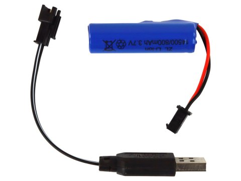 LEAN Toys Czołg R/C Zdalnie Sterowany Światła Dźwięk Granatowy 1:18 27MHz