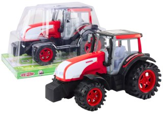 LEAN Toys Duży Traktor Farmerski Rolniczy Napęd Czerwony