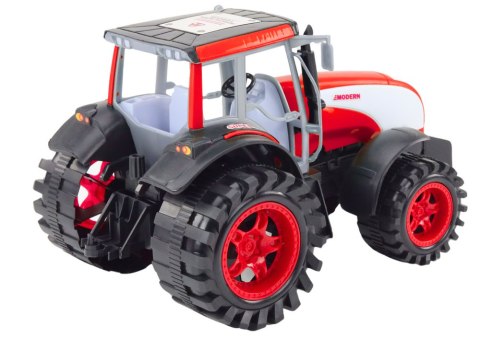 LEAN Toys Duży Traktor Farmerski Rolniczy Napęd Czerwony
